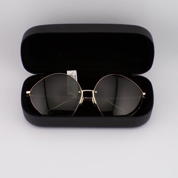 Victoria Beckham Sage Green Gold Gradient Oval Shades, Unique Large Designer Lux main image 12